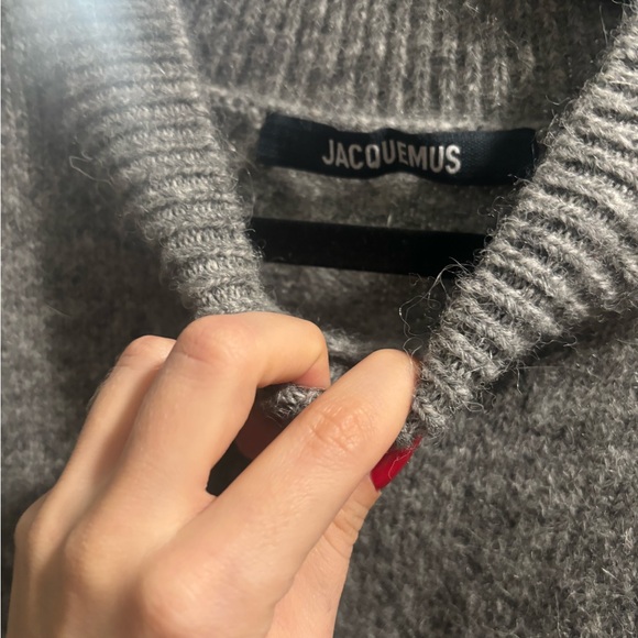 Jacquemus Charcoal Knit Sweater - Picture 6 of 7